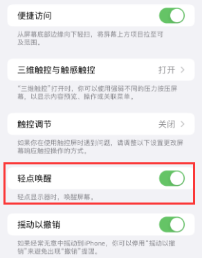 赞皇苹果授权维修站分享iPhone轻点无法唤醒怎么办