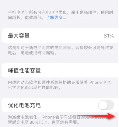 赞皇苹果15维修分享iPhone15充电到80%就充不进电了怎么办 