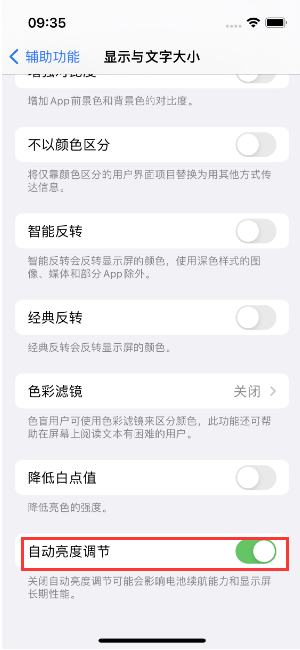 赞皇苹果15维修店分享iPhone 15 Pro系列屏幕亮度 