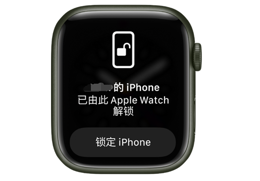 赞皇苹果手机维修分享用 AppleWatch 解锁配备面容 ID 的 iPhone方法 