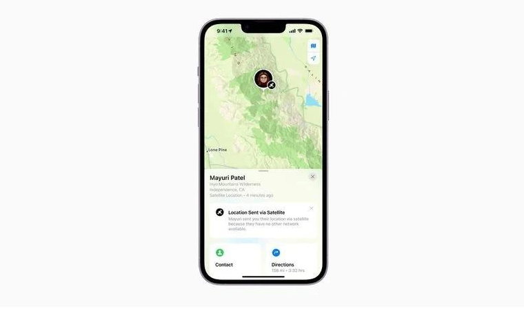 赞皇苹果14维修分享iPhone14系列中 FindMy功能通过卫星分享位置方法教程 