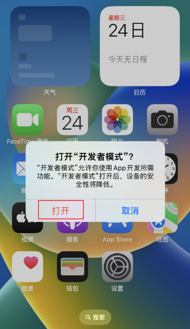 赞皇苹果手机维修分享如何打开开发者模式 