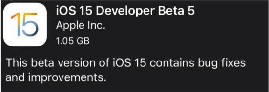 赞皇苹果手机维修分享如何升级到iOS15.0 beta5 